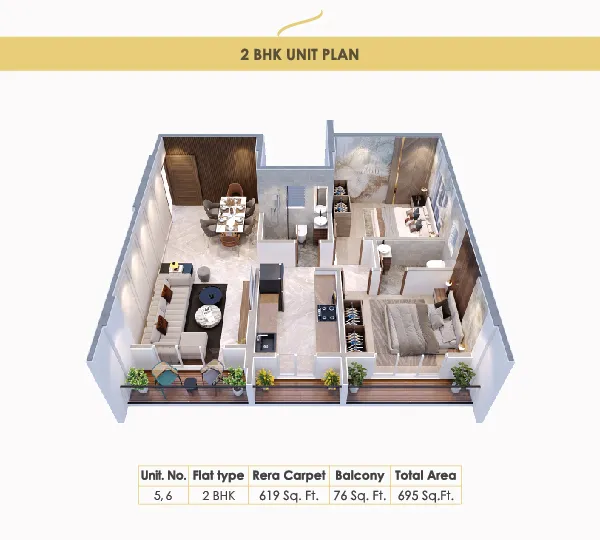 1BHK flat in vasai East