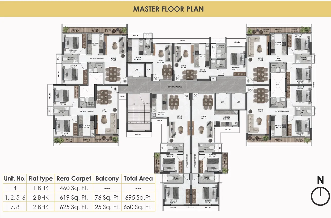 2 3 BHK Grand Residences In Vasai West